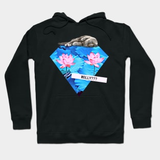 Katze Molly Lotus Diamant Techno Party Vaporwave Hoodie